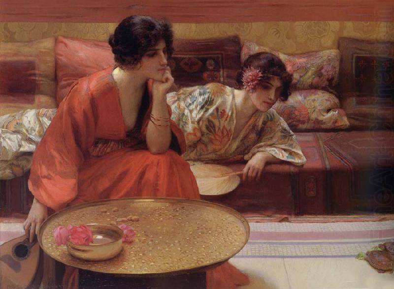 H.Siddons Mowbray Idle Hours china oil painting image